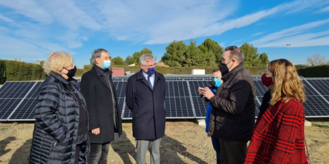 El Instituto Aragonés del Agua comienza la instalación de placas fotovoltaicas de autoconsumo en 23 depuradoras