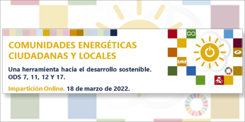 Seminario online sobre comunidades energéticas como herramienta hacia el desarrollo sostenible