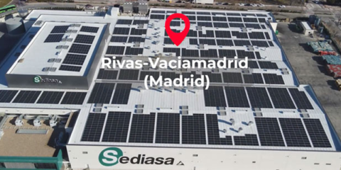 Sediasa Alimentación instala una planta solar en su centro productivo de Rivas-Vaciamadrid