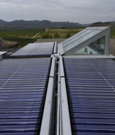 instalación solar de Bodegas Roda