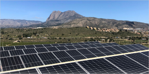 La ETAP de Galandú en Villajoyosa cuenta con una instalación solar fotovoltaica para autoconsumo