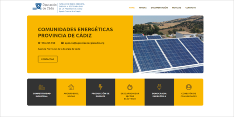 La Agencia Provincial de la Energía de Cádiz crea una web sobre comunidades energéticas
