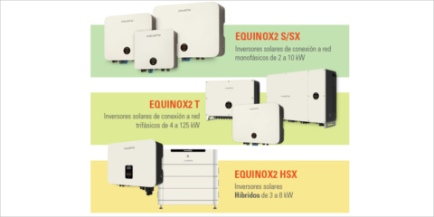 Salicru lanza su gama de inversores solares Equinox2 con equipos monofásicos, trifásicos e híbridos