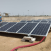 Un proyecto piloto prueba paneles fotovoltaicos retráctiles en la depuradora de Chipiona