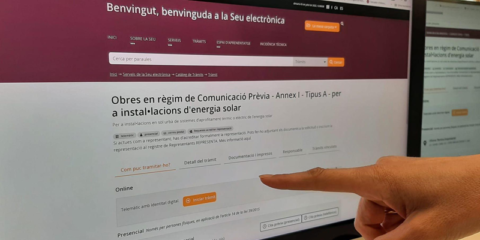 El primer trámite telemático puesto en marcha en Reus afecta a las instalaciones de energía solar