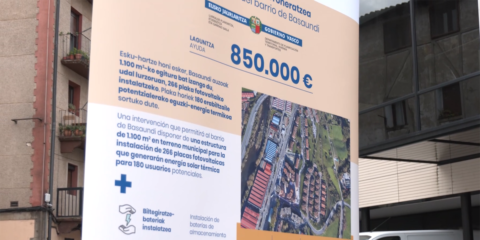 Un millar de familias se beneficiarán de la comunidad energética Lasarte-Oria, en el barrio Basaundi-Bailara