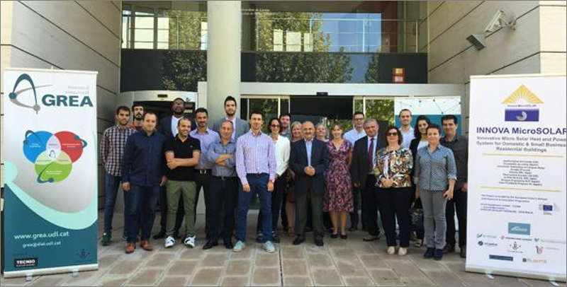 Primera reunión de socios del proyecto Innova Microsolar, celebrada en Lleida del 21 al 23 de septiembre de 2016.