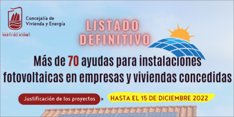 El Ayuntamiento de Puerto del Rosario resuelve las ayudas para instalaciones fotovoltaicas