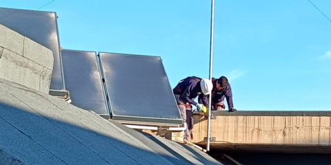 Comienza la instalación de placas solares para poner en marcha la comunidad energética de Almassora