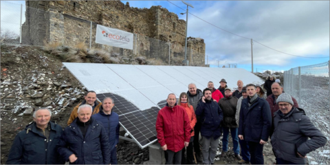 Inaugurado el sistema de paneles solares de la comunidad energética de Larriba de Cameros