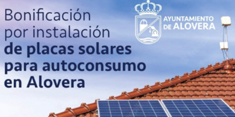 Impulso a la bonificación del 50% en el IBI de los ciudadanos de Alovera por la instalación de placas solares