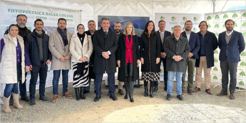 La Comunidad de Regantes El Fresno inaugura una nueva planta fotovoltaica en Lucena del Puerto