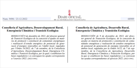 Más de 40 municipios valencianos se benefician de las ayudas a comunidades energéticas locales