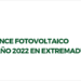 En Extremadura se instalaron 1.298 MW nuevos de fotovoltaica en 2022, un crecimiento interanual del 33,6%