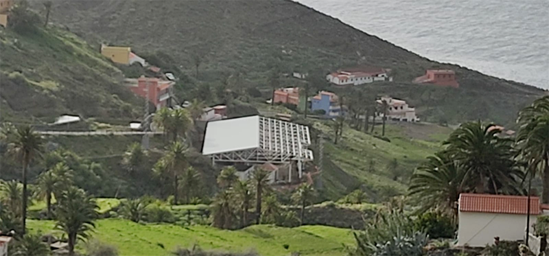 Central fotovoltaica de Alojera, La Gomera. 