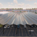 Comienza la instalación de 2.736 paneles solares para autoconsumo en un aparcamiento de Pamplona