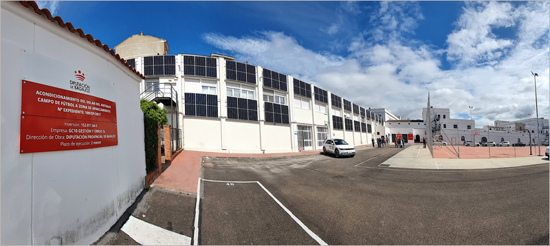 Comunidad solar de varios edificios de la Diputación de Badajoz