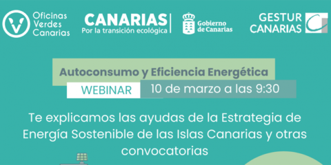 Webinar sobre las tres líneas de subvenciones de energía sostenible abiertas en Canarias