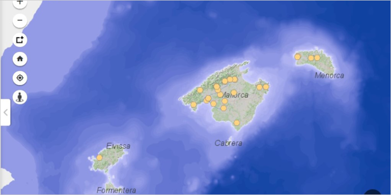 mapa Islas Baleares