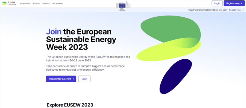 inscripción Semana Europea de la Energía Sostenible 2023