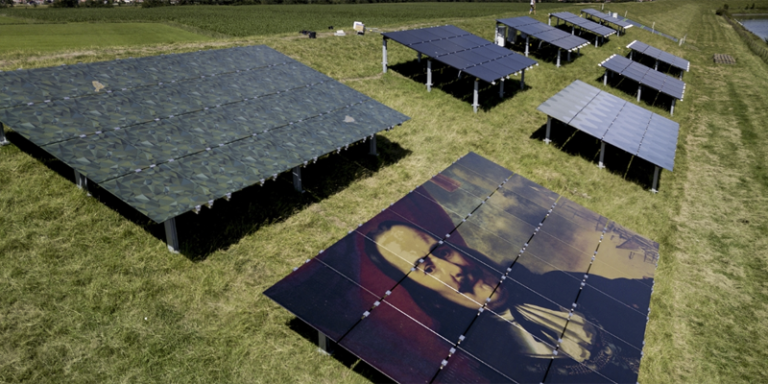 paneles solares de la prueba piloto
