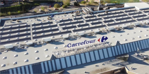 Cerca de 130 tiendas de Carrefour España contarán con paneles solares para autoconsumo