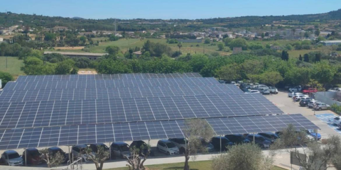 Funcionamiento en pruebas de la instalación solar del aparcamiento del Hospital de Manacor