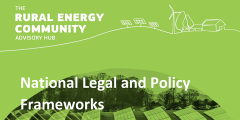 La cuarta orientación de RECAH aborda el marco legal y político de las comunidades energéticas rurales