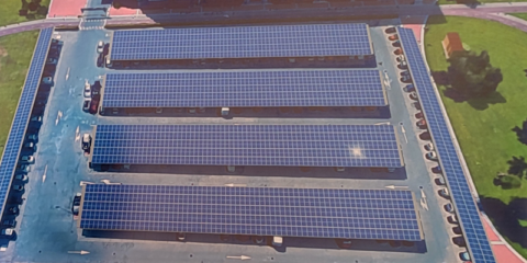 Autoconsumo colectivo con las futuras marquesinas solares de la plaza de la Vendimia de Logroño