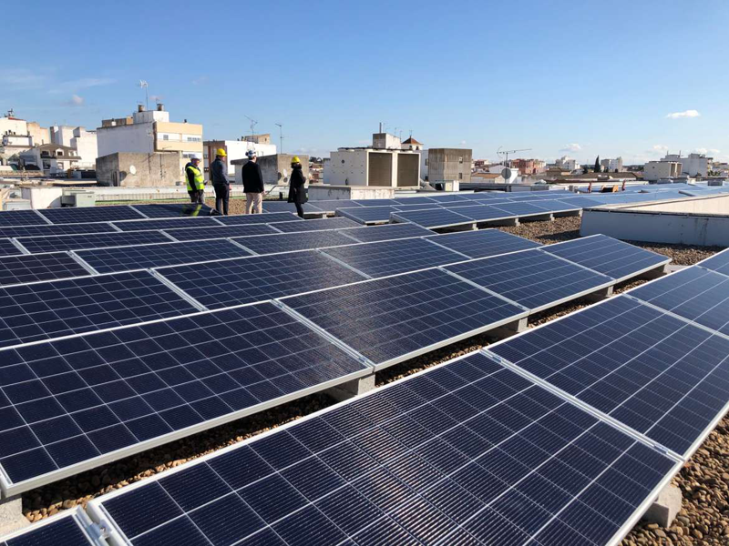 paneles fotovoltaicos en azotea