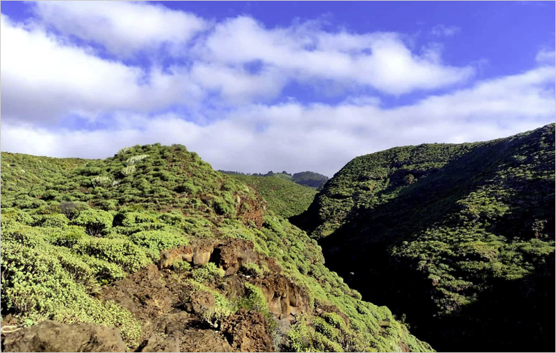 paisaje de la isla de La Palma