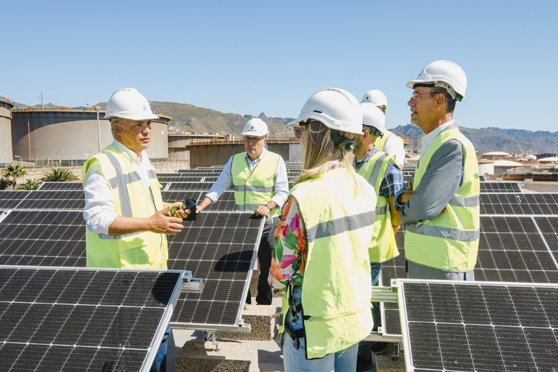 visita a instalación fotovoltaica