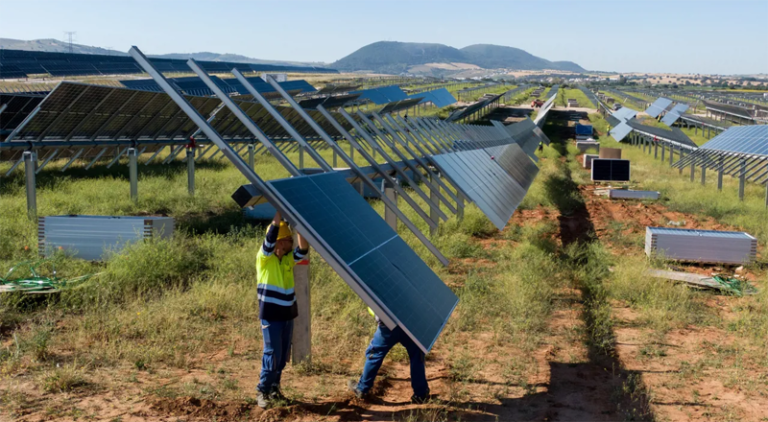 Planta fotovoltaica.