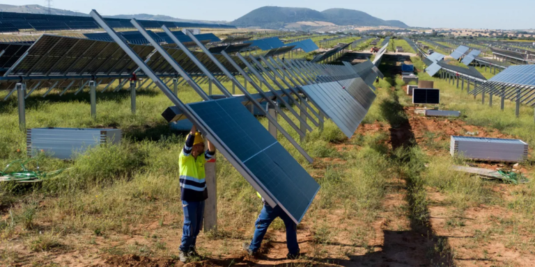 Planta fotovoltaica.