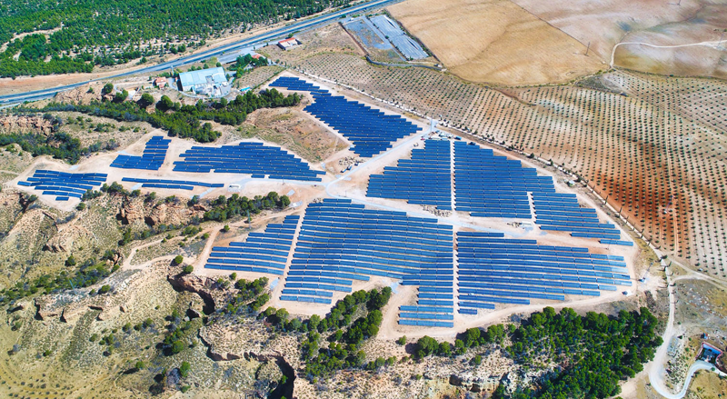 Parque fotovoltaico.