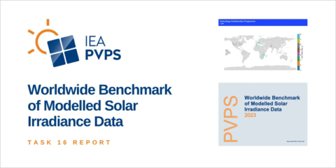 Nuevo estudio de IEA PVPS que compara datos de irradiación solar modelada a nivel mundial