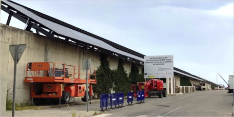 La nueva instalación fotovoltaica en el Puerto de Valencia suministrará energía renovable en otoño