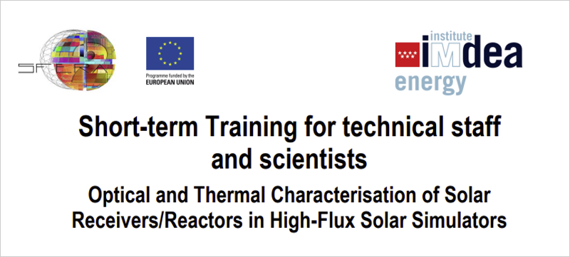 Curso sobre caracterización óptica y térmica de receptores y reactores solares en simuladores solares de alto flujo