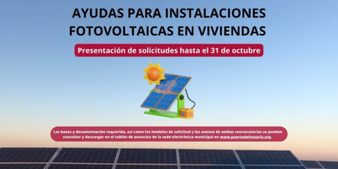 Convocatoria de ayudas para instalaciones fotovoltaicas en viviendas de Puerto del Rosario
