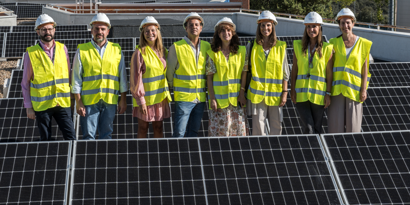Las Rozas instala más de mil paneles fotovoltaicos en los centros escolares públicos.
