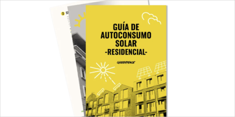 Nueva guía de autoconsumo solar de Greenpeace dirigida al sector residencial