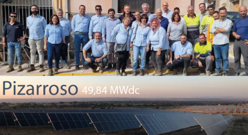 Solarpack ha conectado a la red una nueva planta solar fotovoltaica con una potencia de 49,84 MW ubicada en Cáceres, Extremadura.