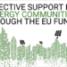 Webinar sobre las oportunidades que ofrecen los fondos europeos para las comunidades energéticas
