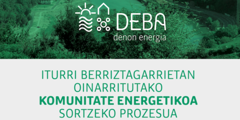 El Ayuntamiento de Deba inicia el proceso de creación de una comunidad energética local y organiza tres sesiones informativas abiertas para todos los interesados.