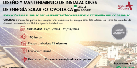 El Sexpe lanza dos cursos de diseño, montaje y mantenimiento de sistemas fotovoltaicos y térmicos