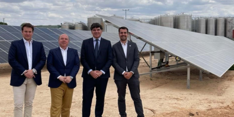 La planta fotovoltaica de Bodegas Fontana permite producir un tercio de sus vinos con energía solar