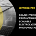 El proyecto HyProlyzer desarrolla un sistema electrolítico fotovoltaico para la producción de hidrógeno