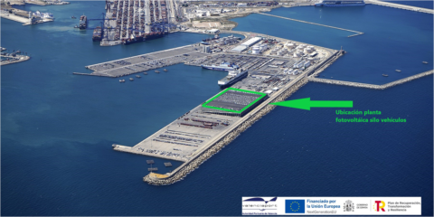 Convenio para la infraestructura fotovoltaica en construcción en el dique del este del Puerto de Valencia