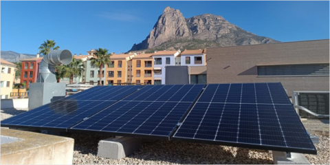 Nueva instalación solar de la escuela municipal infantil Emufi en Finestrat para su autoconsumo