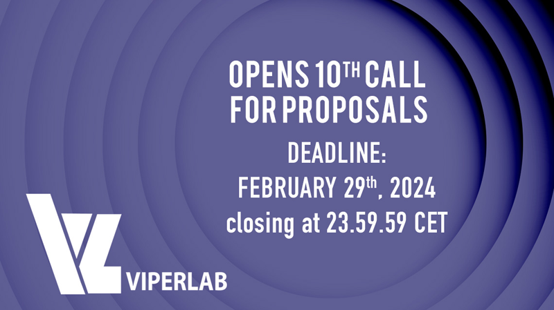Cartel de la décima convocatoria de propuestas de investigación de perovskita y silicio para la iniciativa europea Viperlab.